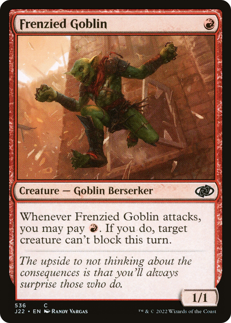 Image of Frenzied Goblin (J22-536) - Jumpstart 2022