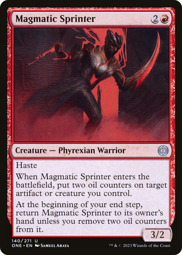 Image of Magmatic Sprinter (ONE-140) - Phyrexia: All Will Be One