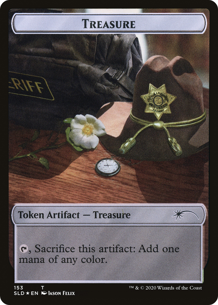 Image of Treasure // Walker (Bicycle Girl) Double-sided Token (SLD-153) - Secret Lair Drop Foil