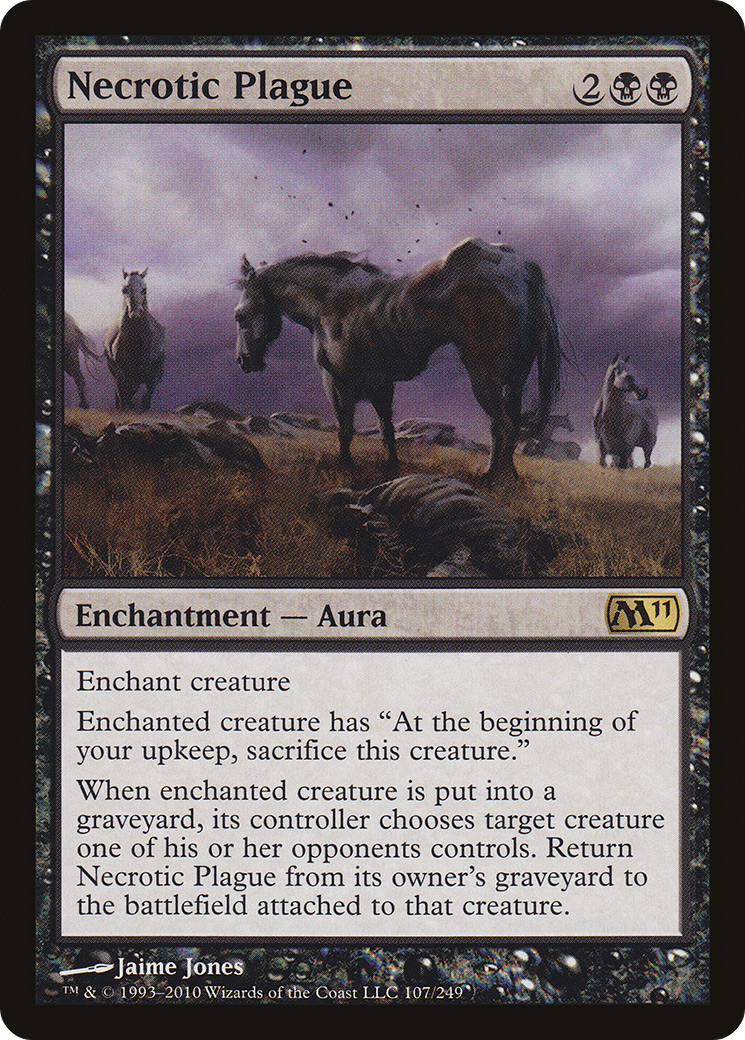 Image of Necrotic Plague (M11-107) - Magic 2011