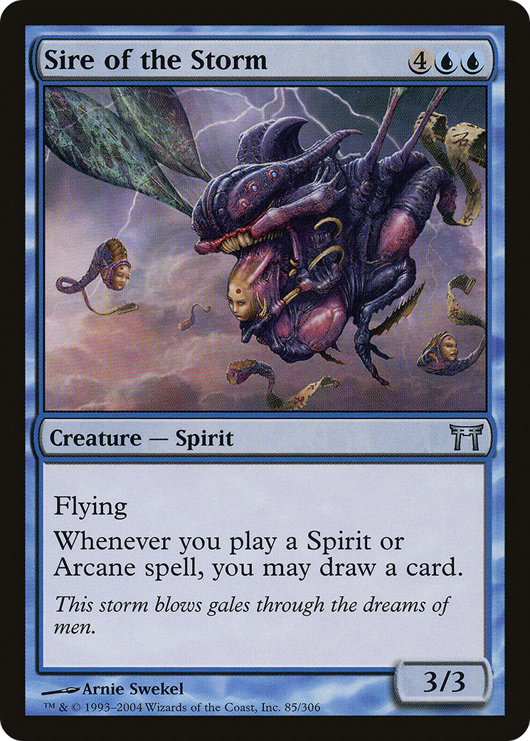 Image of Sire of the Storm (CHK-085) - Champions of Kamigawa Foil