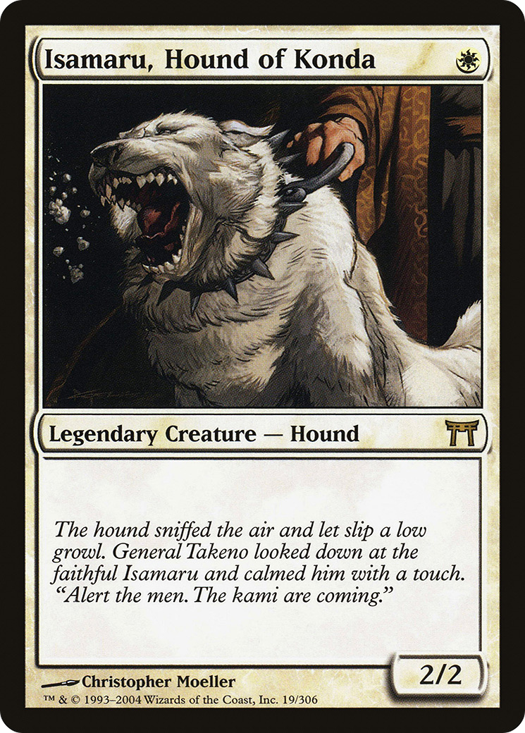 Image of Isamaru, Hound of Konda (CHK-019) - Champions of Kamigawa