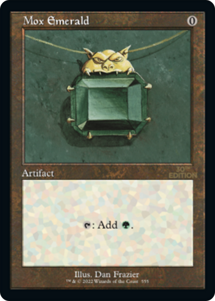 Image of Mox Emerald (Retro Frame) (30A-555) - 30th Anniversary Edition