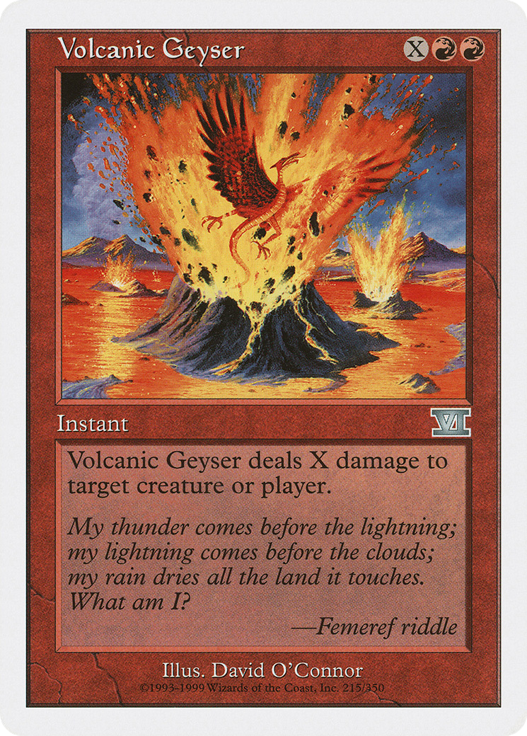 Image of Volcanic Geyser (6ED-215) - Classic Sixth Edition