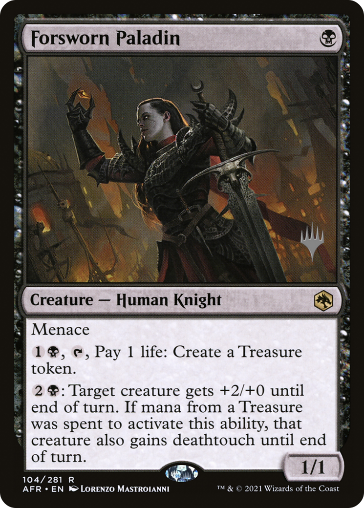 Image of Forsworn Paladin (PPAFR-104) - Adventures in the Forgotten Realms Promos Foil