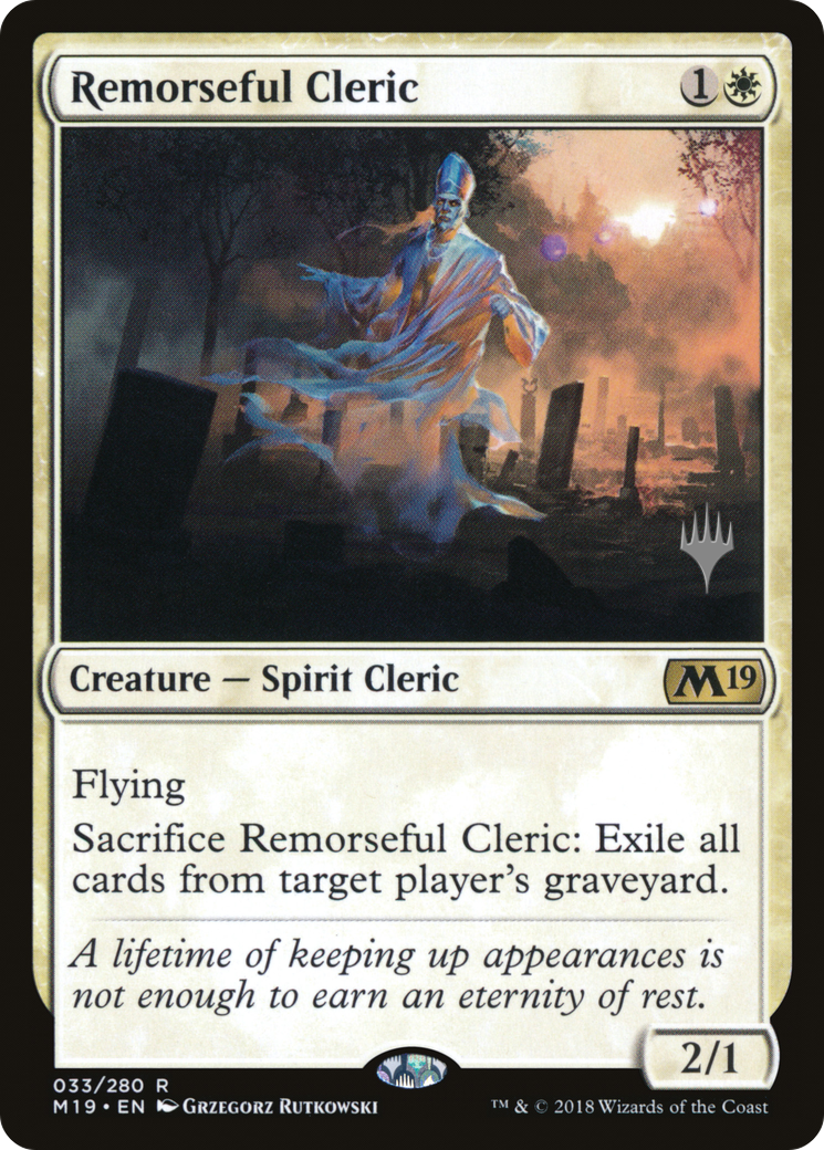 Image of Remorseful Cleric (PPM20-033) - Core Set 2019 Promos Foil