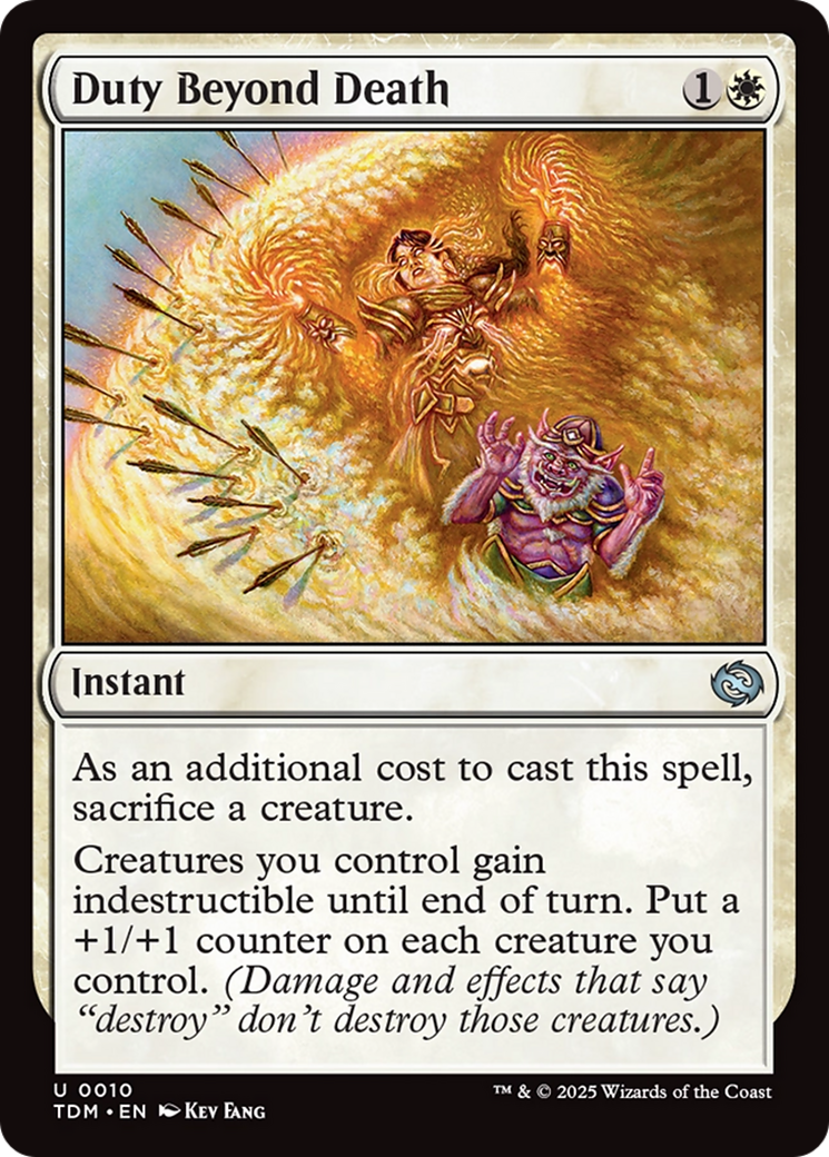 Image of Duty Beyond Death (TDM-010) - Tarkir: Dragonstorm