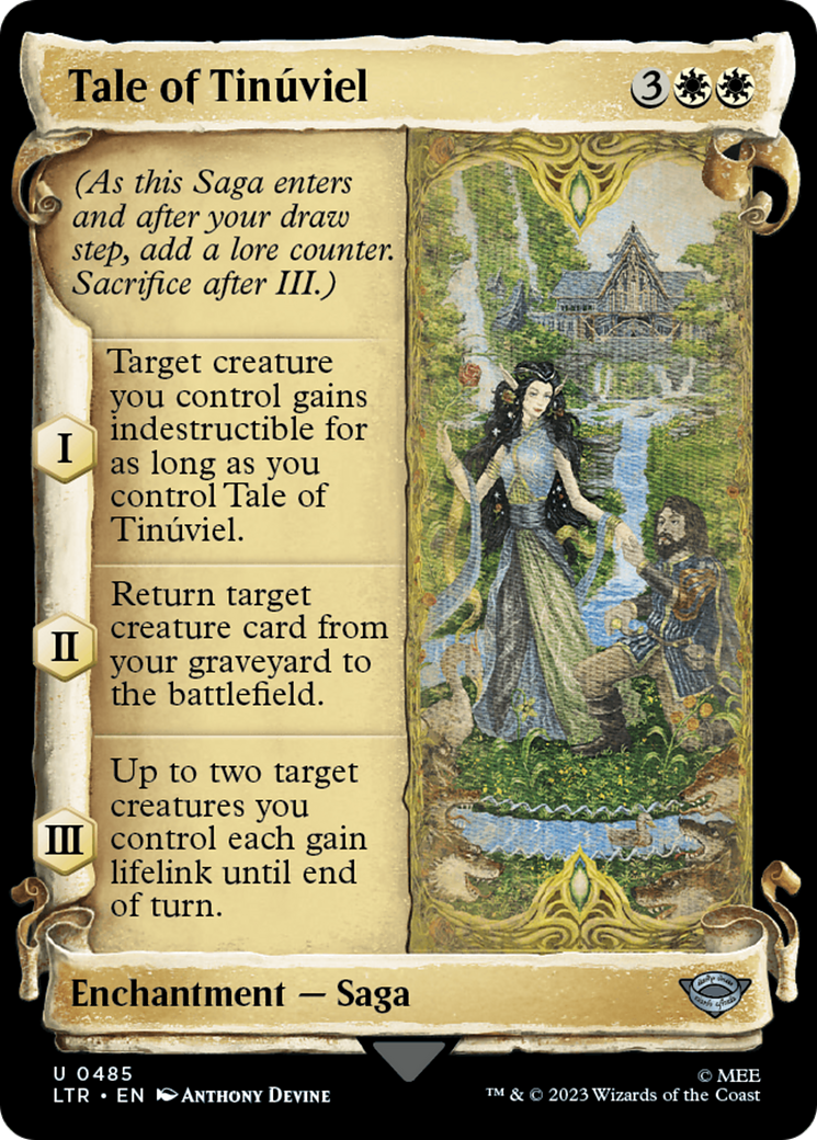 Image of Tale of Tinuviel (Showcase Scrolls) (LTR-485) - The Lord of the Rings: Tales of Middle-earth: (Showcase) Foil