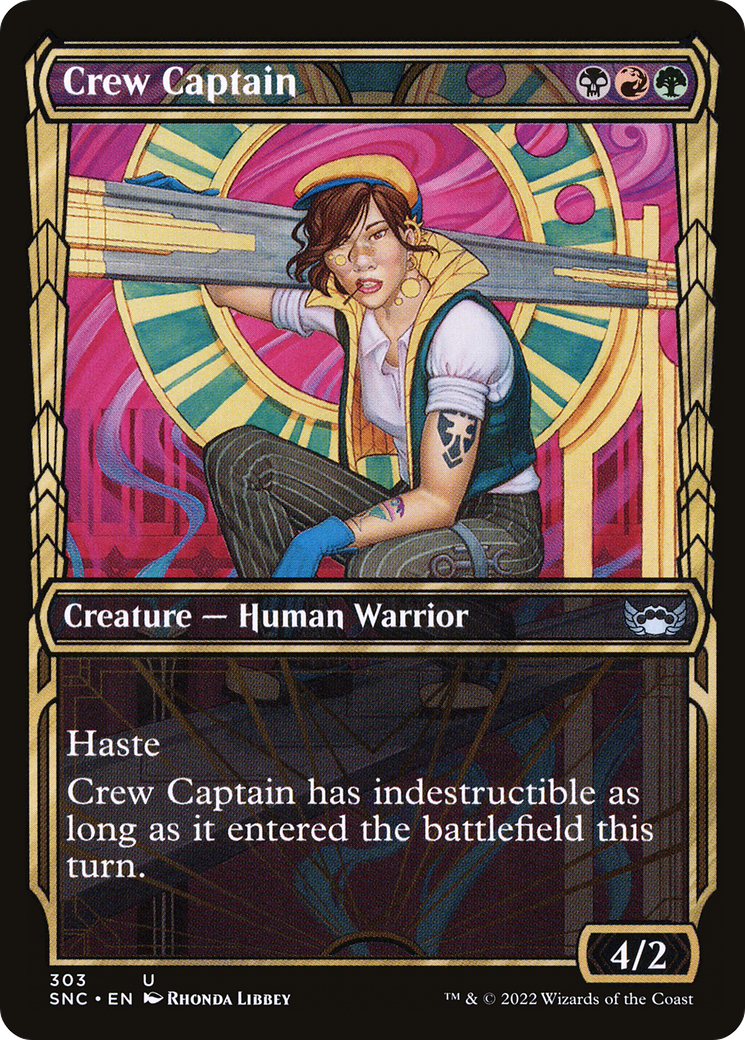 Image of Crew Captain (Showcase) (SNC-303) - Streets of New Capenna: (Showcase) Foil