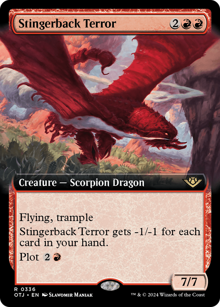 Image of Stingerback Terror (Extended Art) (OTJ-336) - Outlaws of Thunder Junction: (Extended Art) Foil