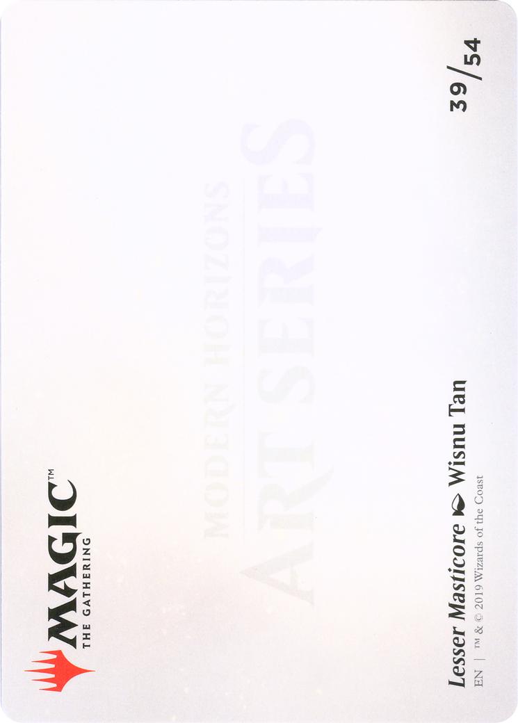 Image of Lesser Masticore // Lesser Masticore (AMH1-039) - Modern Horizons Art Series (Borderless)