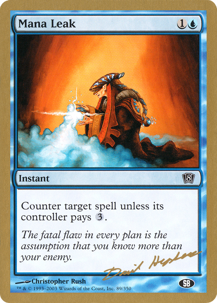Image of Mana Leak - 2003 Dave Humpherys (8ED) (SB) (WCD-) - World Championship Decks 2003