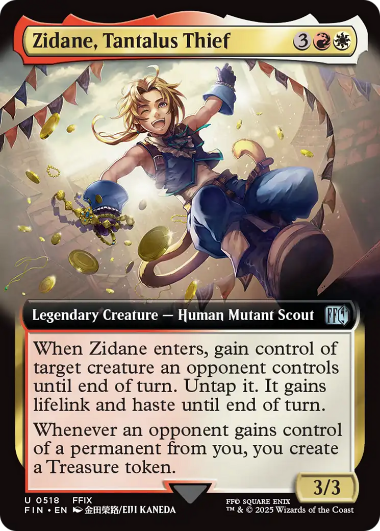 Image of Zidane, Tantalus Thief (Extended Art) (FIN-518) - FINAL FANTASY: (Extended Art) Foil