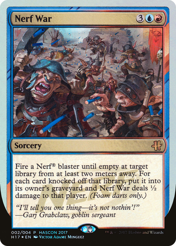Image of Nerf War (MEDIA-002) - HasCon 2017 Foil