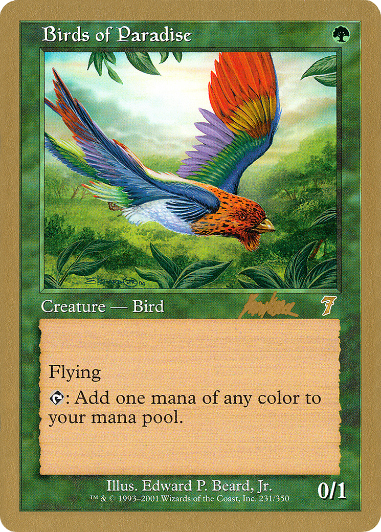 Image of Birds of Paradise - 2002 Brian Kibler (7ED) (WCD-) - World Championship Decks 2002