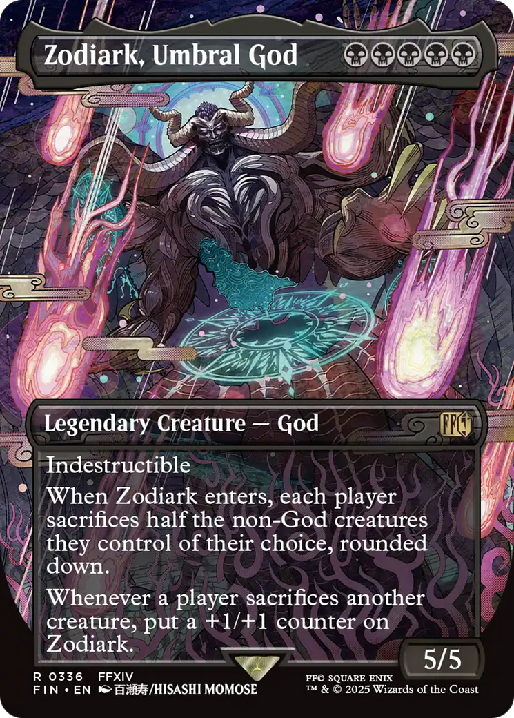 Image of Zodiark, Umbral God (Borderless) (FIN-336) - FINAL FANTASY (Borderless)