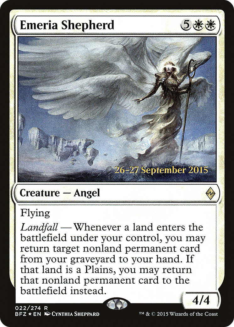 Image of Emeria Shepherd (PRE-022) - Battle for Zendikar Promos Foil