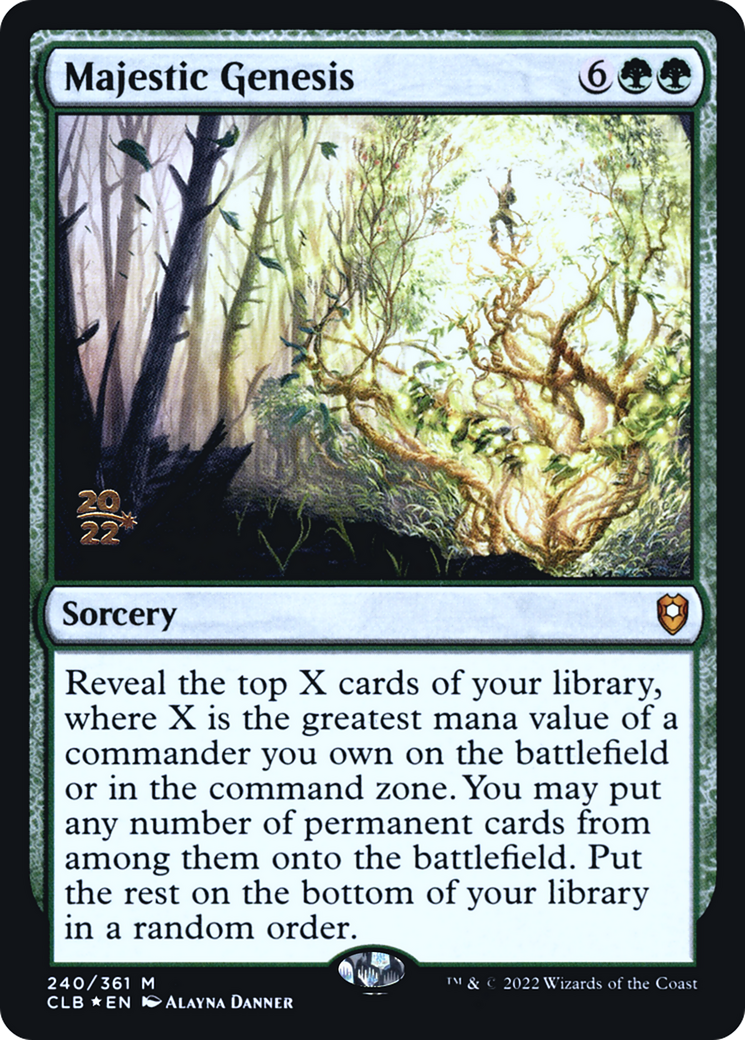 Image of Majestic Genesis (PRE-240S) - Battle for Baldur's Gate Promos Foil