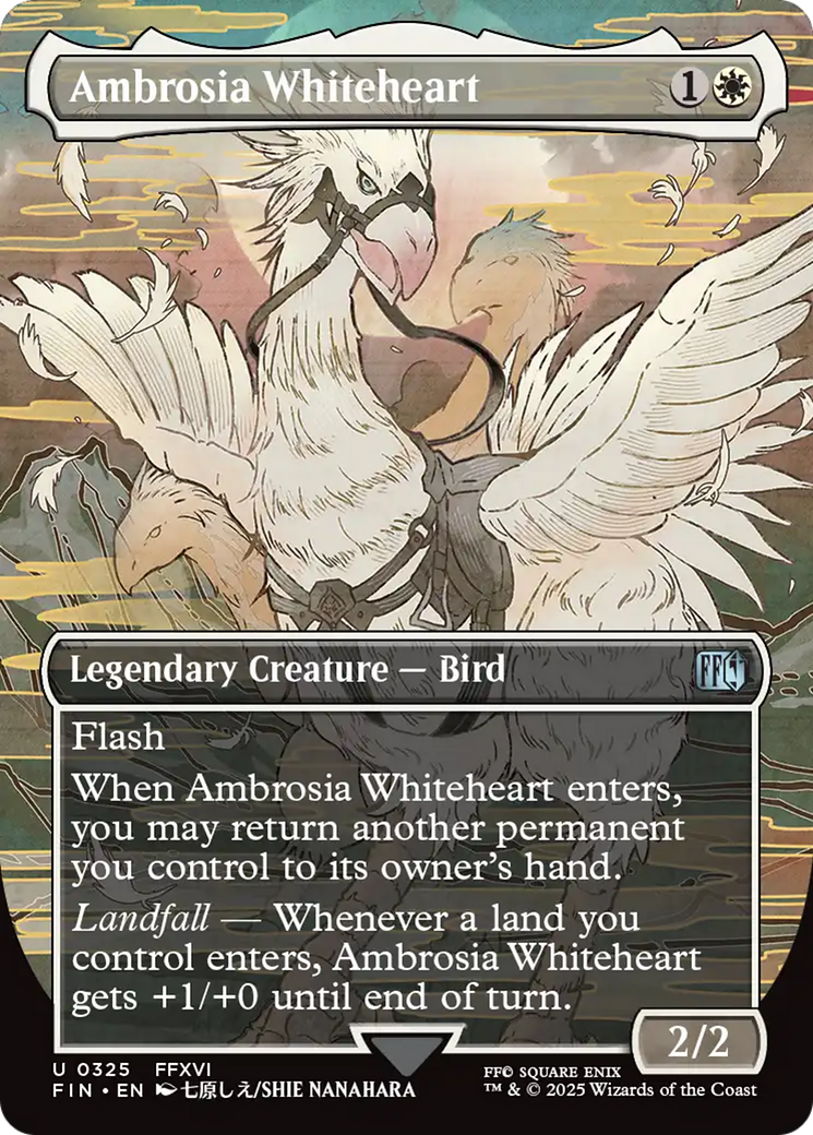 Image of Ambrosia Whiteheart (Borderless) (FIN-325) - FINAL FANTASY (Borderless) Foil