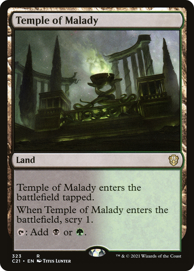 Image of Temple of Malady (C21-323) - Commander 2021