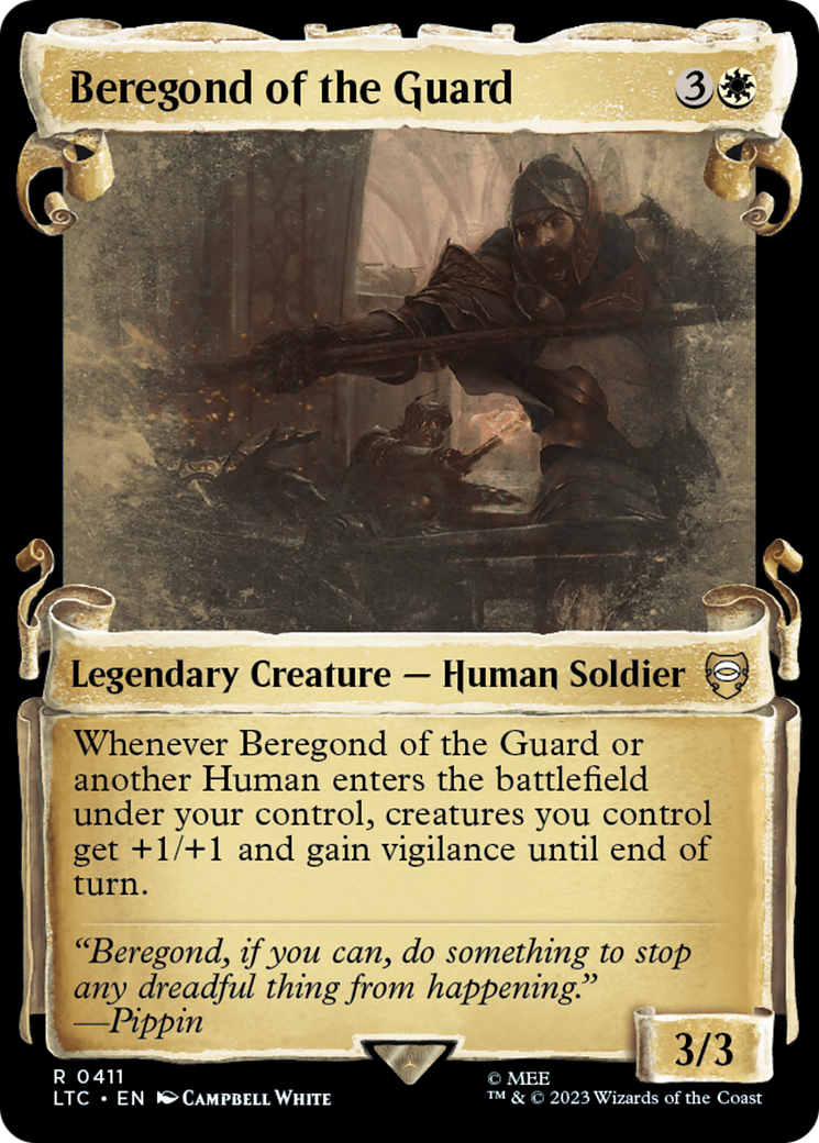 Image of Beregond of the Guard (Showcase Scrolls) (LTC-411) - Tales of Middle-earth Commander: (Showcase) Foil