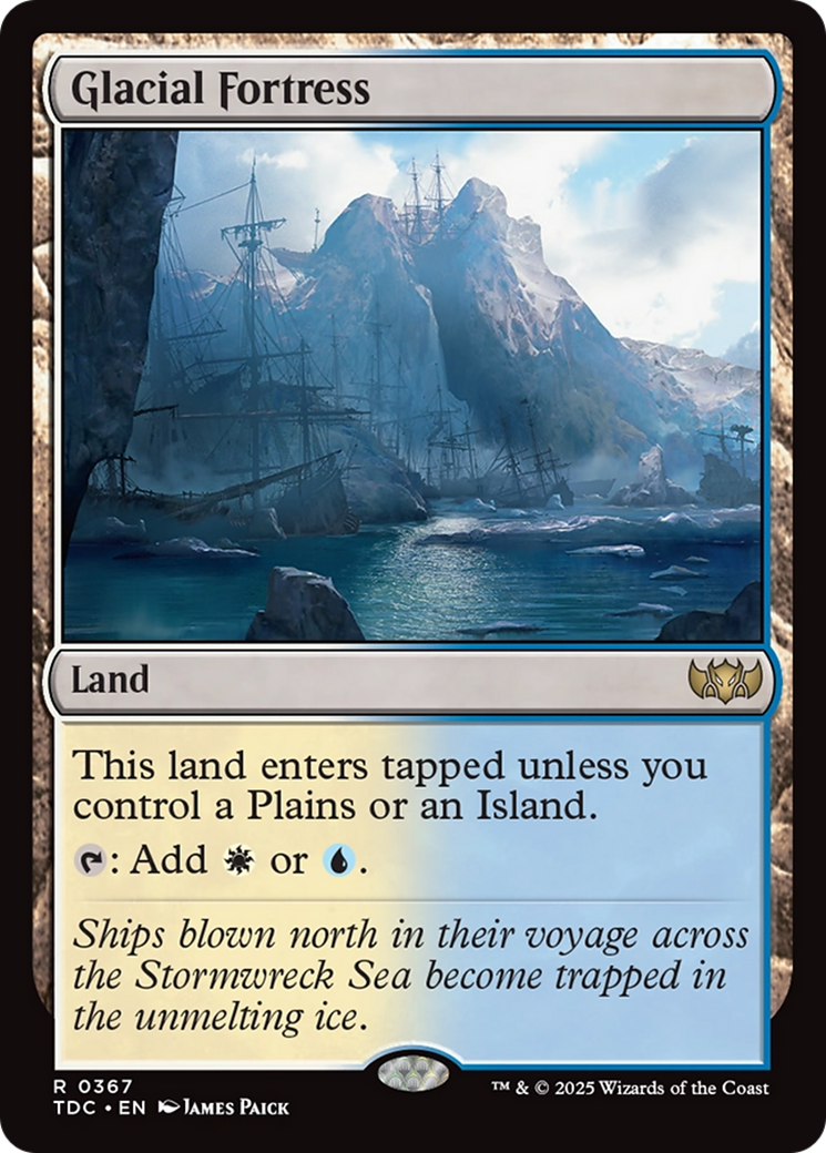 Image of Glacial Fortress (TDC-367) - Commander: Tarkir: Dragonstorm