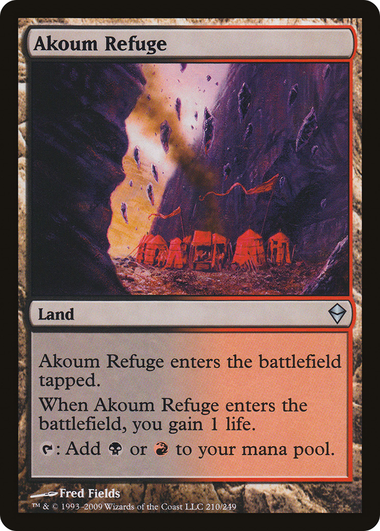 Image of Akoum Refuge (ZEN-210) - Zendikar