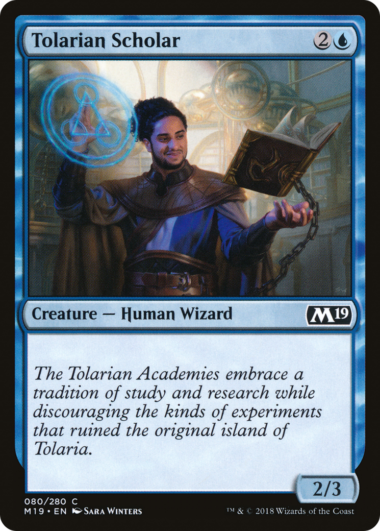 Image of Tolarian Scholar (M19-080) - Core Set 2019 Foil