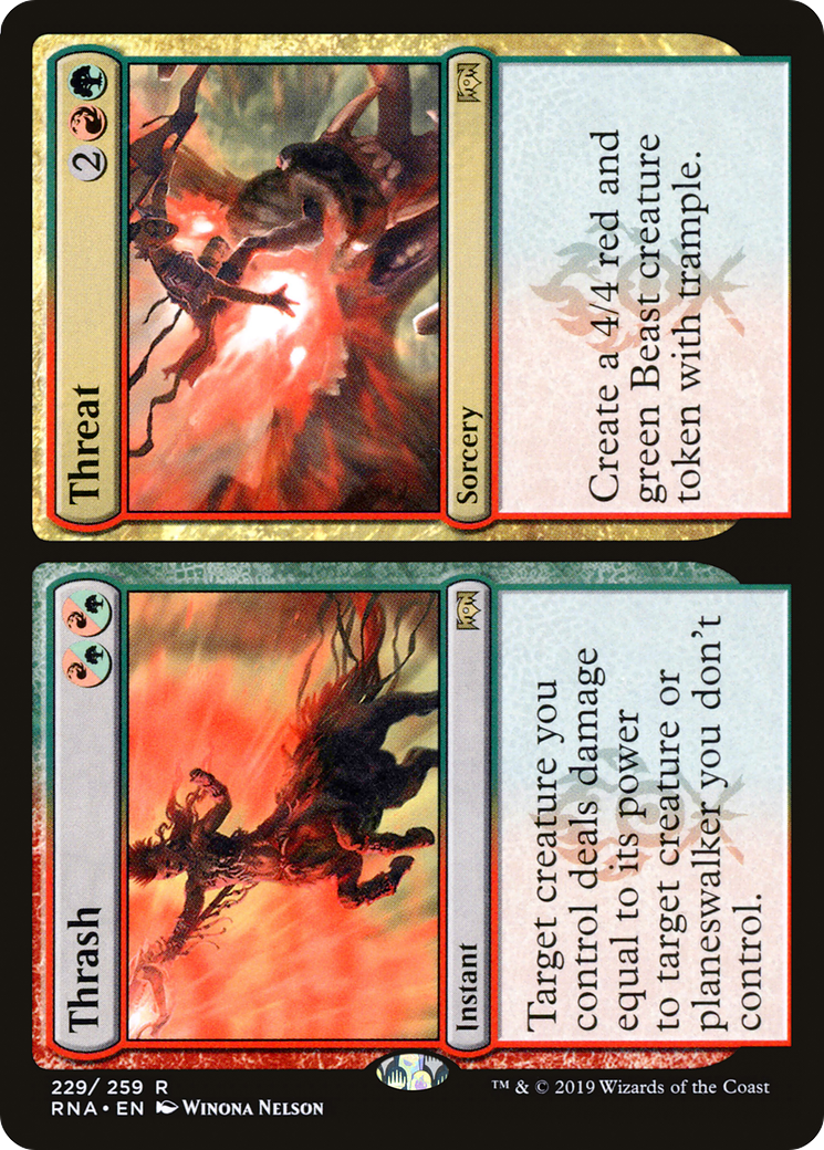 Image of Thrash // Threat (RNA-229) - Ravnica Allegiance