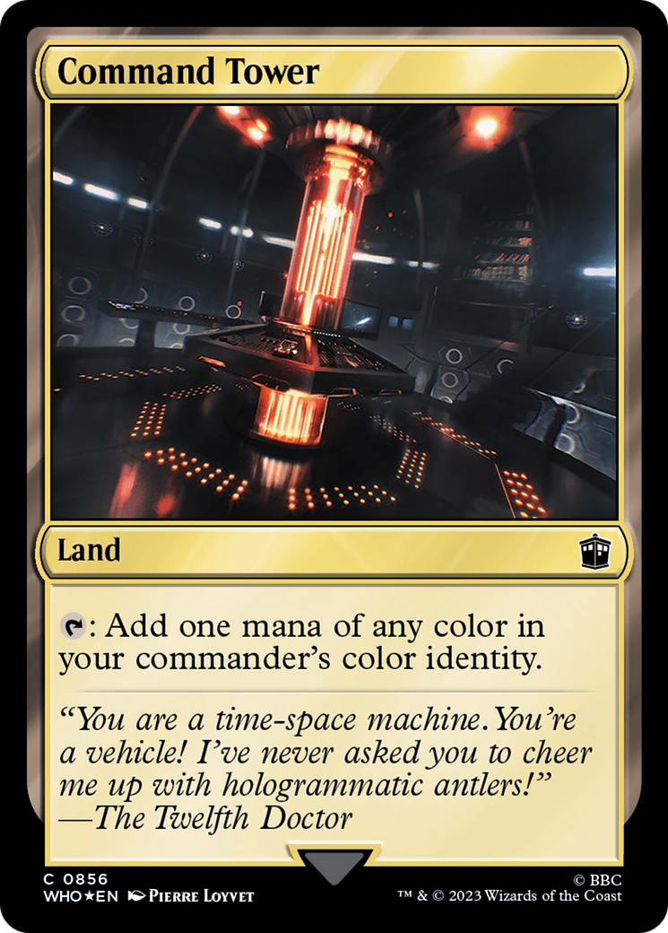Image of Command Tower (0856) (Surge Foil) (WHO-856) - Doctor Who Foil