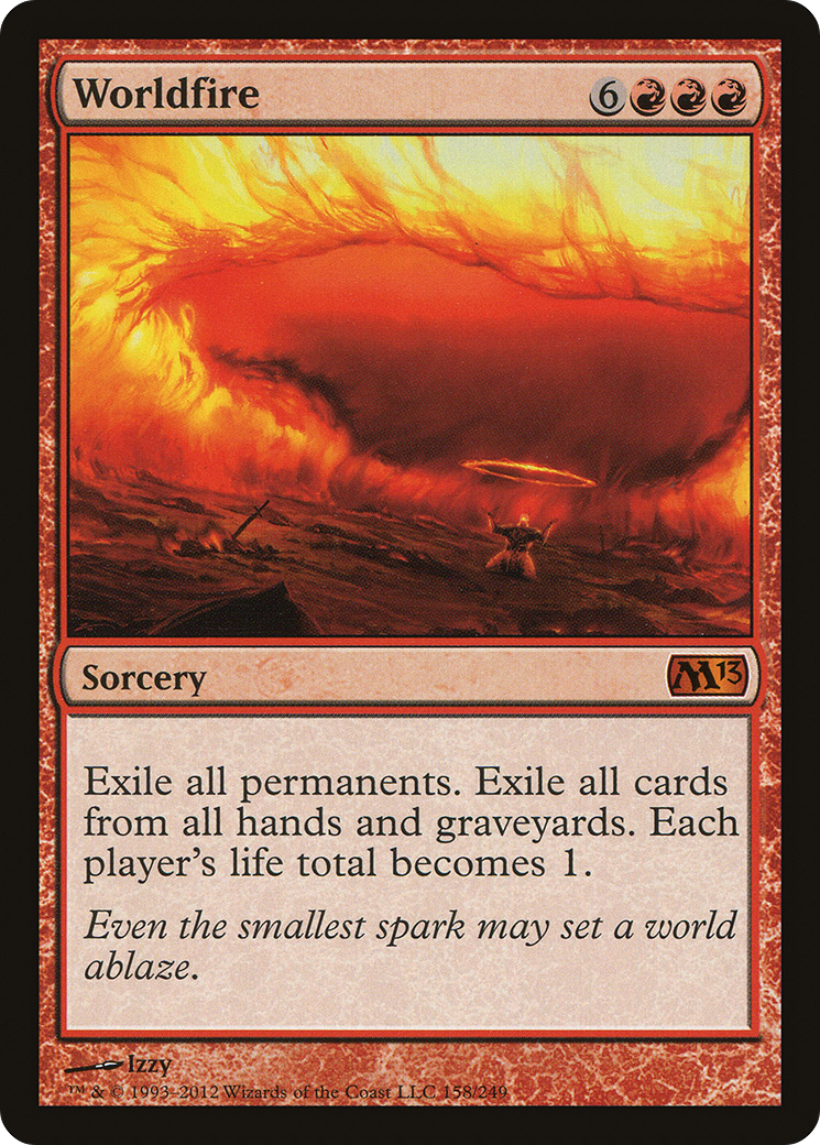 Image of Worldfire (M13-158) - Magic 2013 Foil