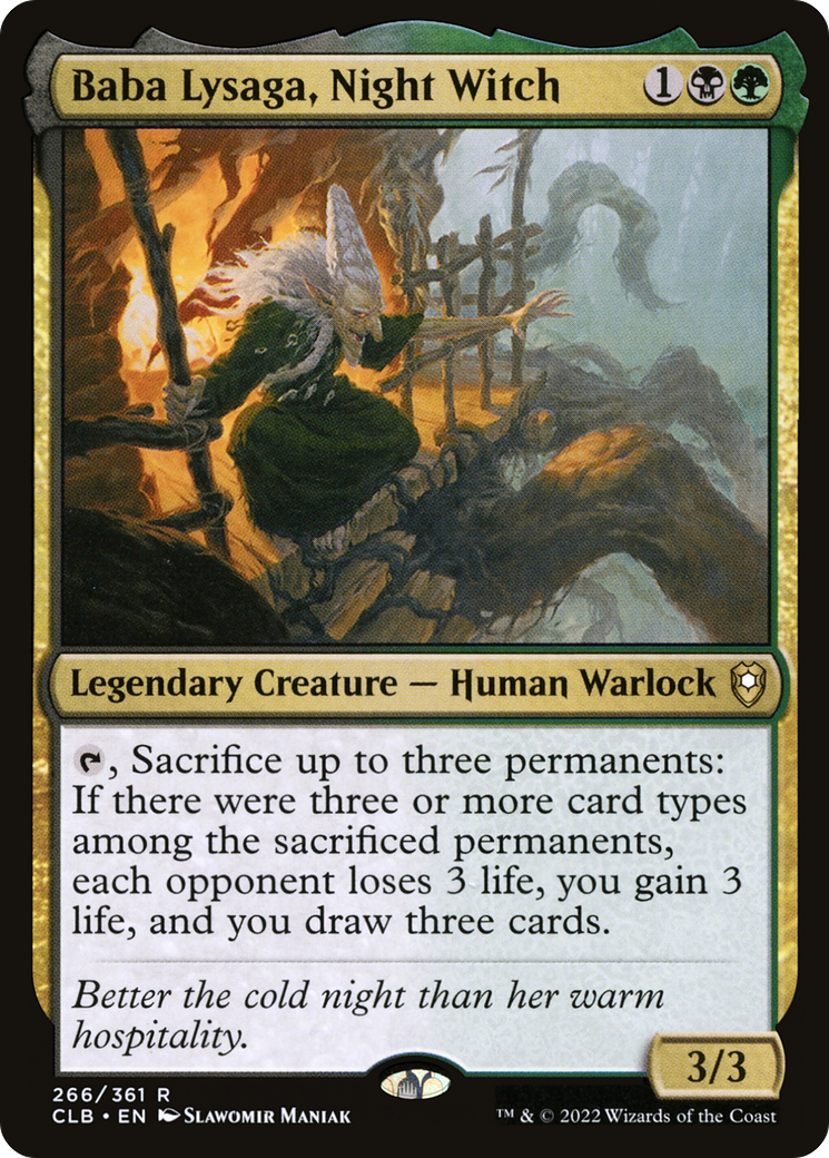 Image of Baba Lysaga, Night Witch (CLB-266) - Commander Legends: Battle for Baldur's Gate