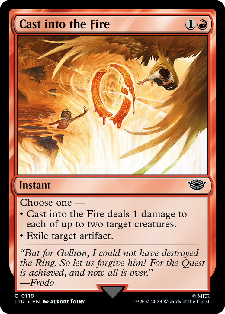 Image of Cast into the Fire (LTR-118) - The Lord of the Rings: Tales of Middle-earth