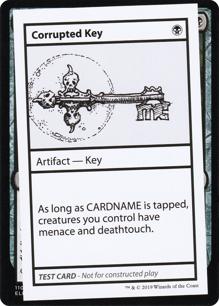 Image of Corrupted Key (No PW Symbol) (CMB1-) - Mystery Booster Playtest Cards 2021