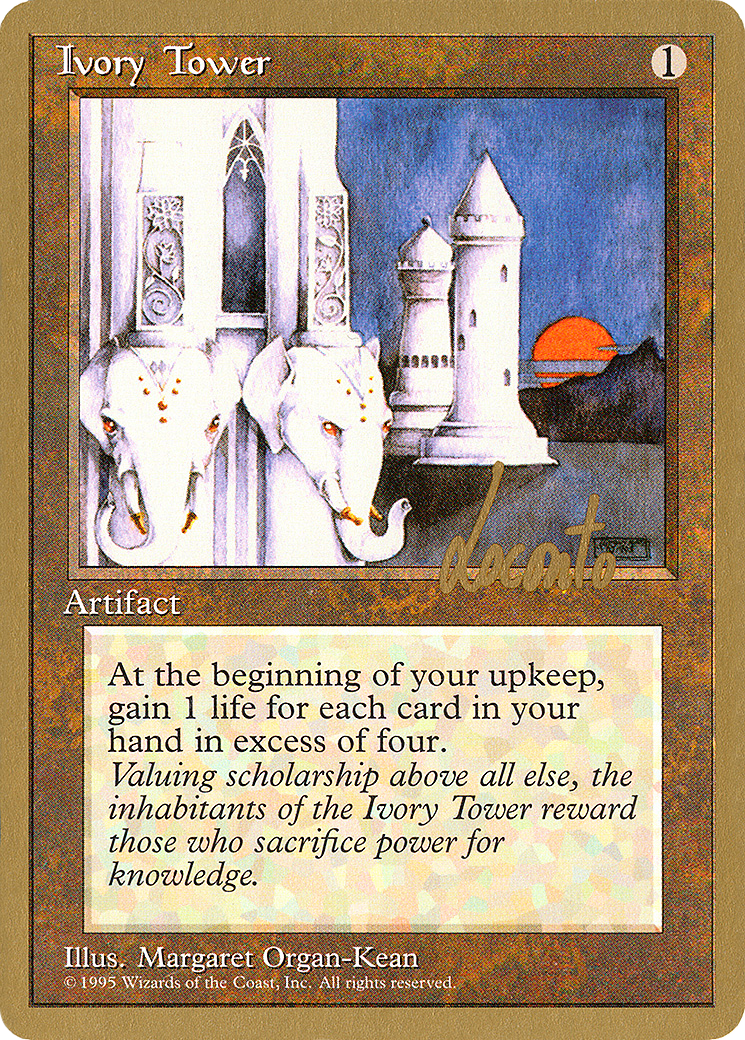 Image of Ivory Tower - 1996 Michael Loconto (4ED) (WCD-) - Pro Tour Collector Set