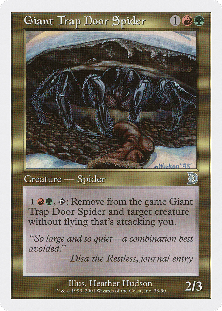 Image of Giant Trap Door Spider (DKM-033) - Deckmasters