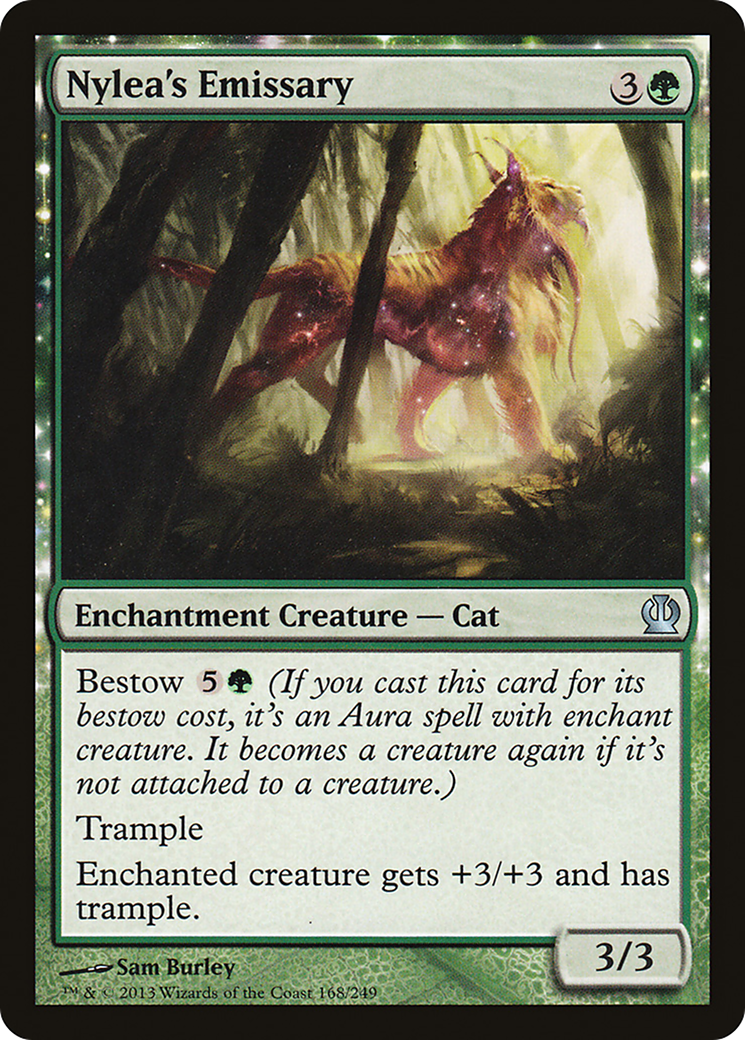 Image of Nylea's Emissary (THS-168) - Theros: (enchantment) Foil
