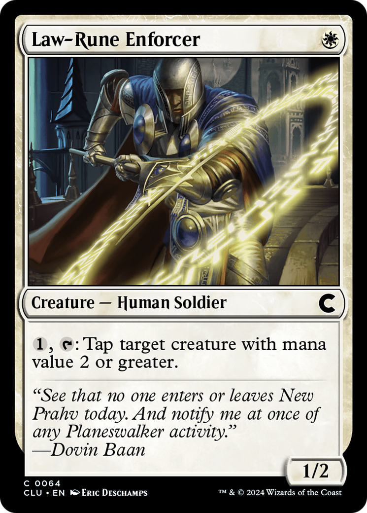 Image of Law-Rune Enforcer (CLU-064) - Ravnica: Clue Edition