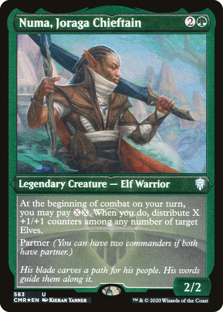 Image of Numa, Joraga Chieftain (Foil Etched) (CMR-583) - Commander Legends Foil