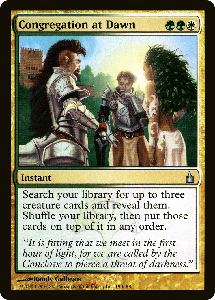 Image of Congregation at Dawn (RAV-198) - Ravnica: City of Guilds Foil