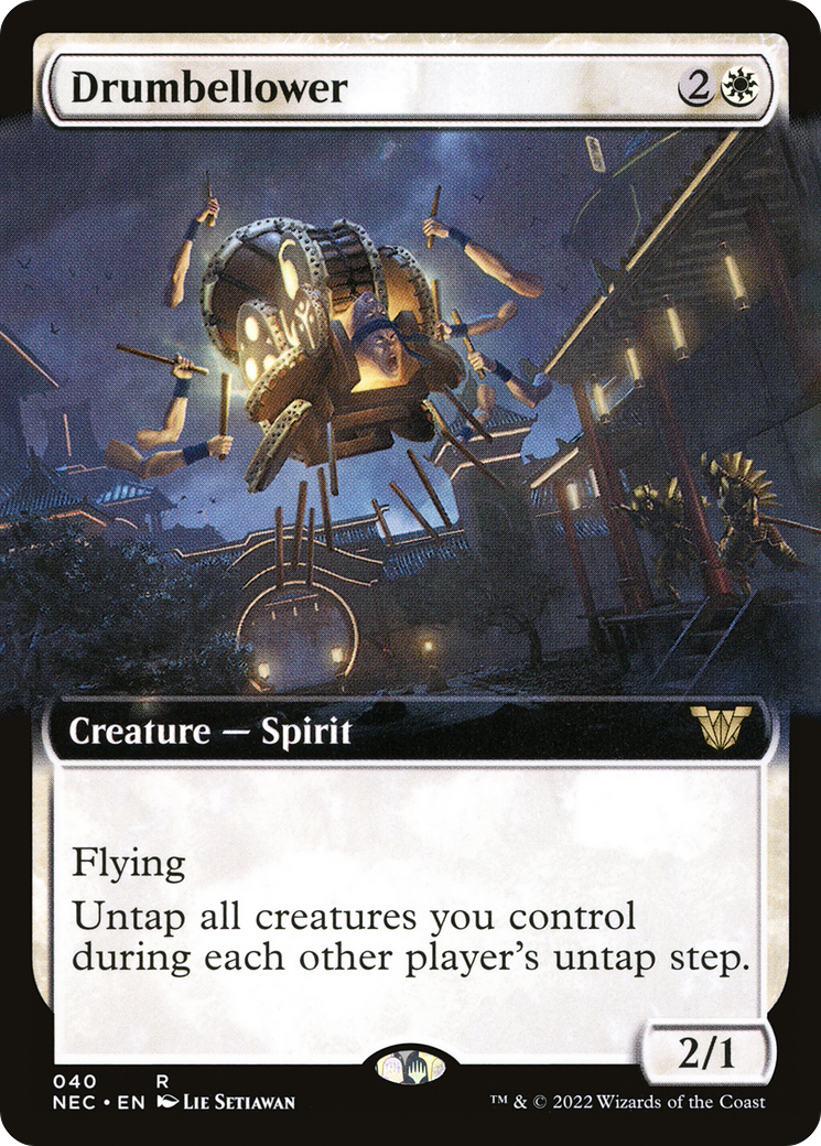 Image of Drumbellower (Extended Art) (NEC-040) - Neon Dynasty Commander: (Extended Art)