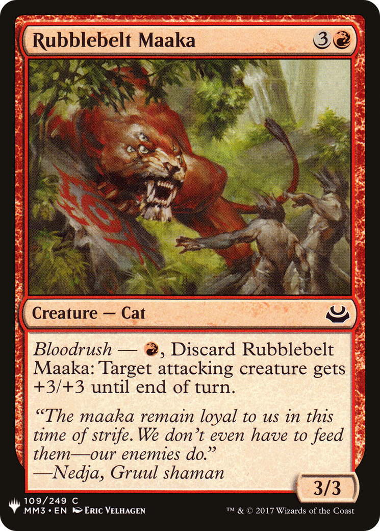 Image of Rubblebelt Maaka (LIST-109) - The List