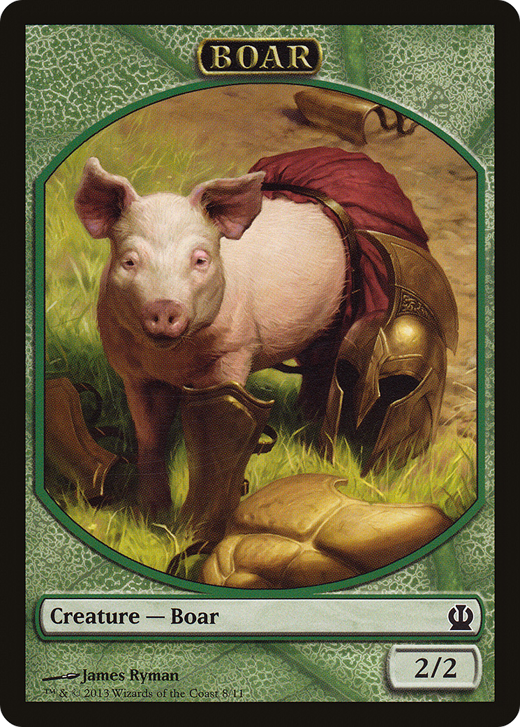 Image of Boar Token (THS-008) - Theros Tokens