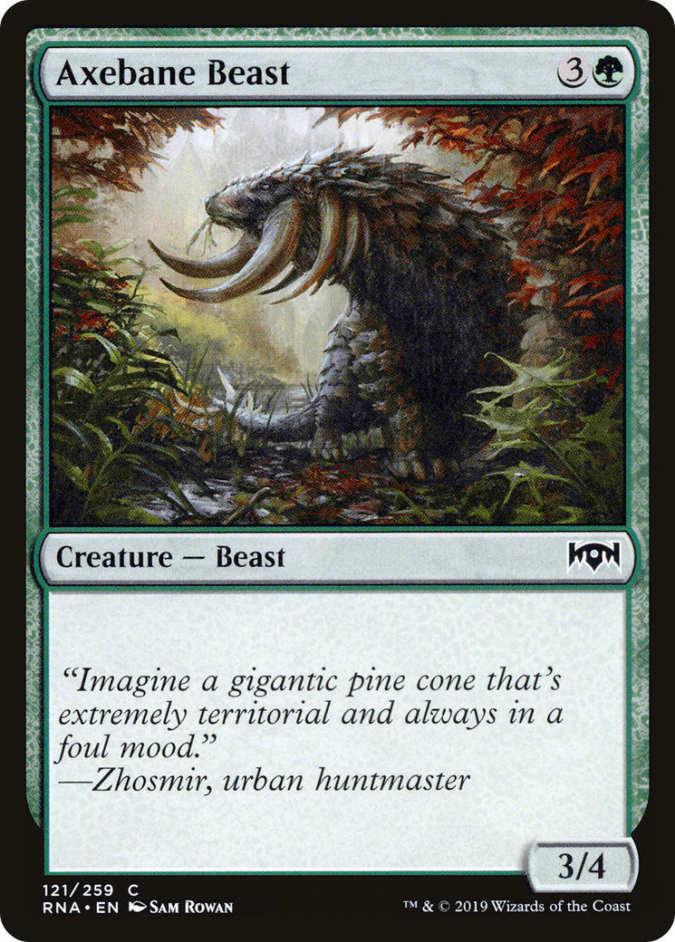Image of Axebane Beast (RNA-121) - Ravnica Allegiance