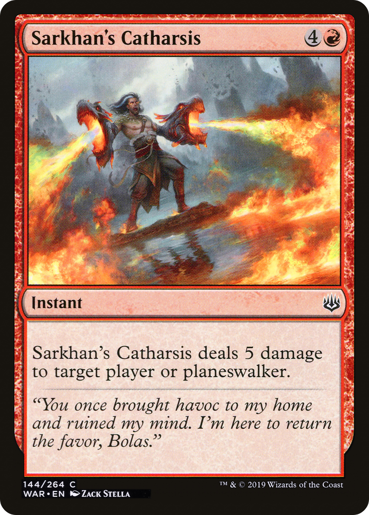 Image of Sarkhan's Catharsis (WAR-144) - War of the Spark