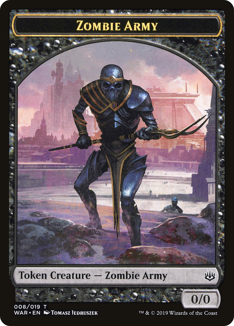 Image of Zombie Army Token (008) (WAR-008) - War of the Spark Tokens