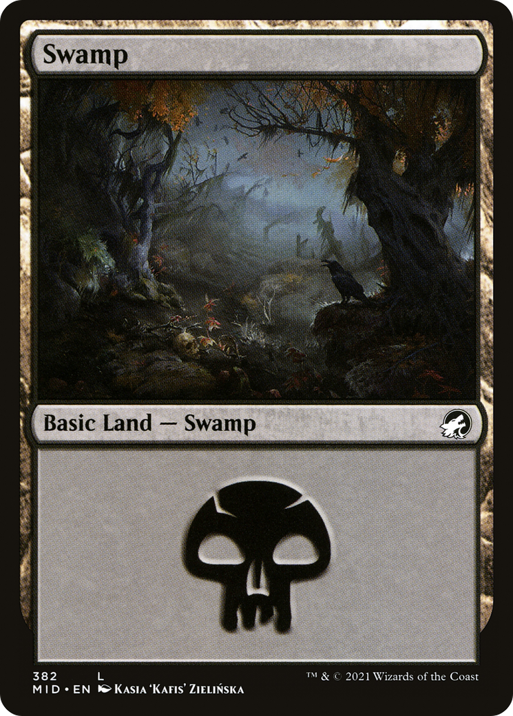 Image of Swamp (382) (MID-382) - Innistrad: Midnight Hunt