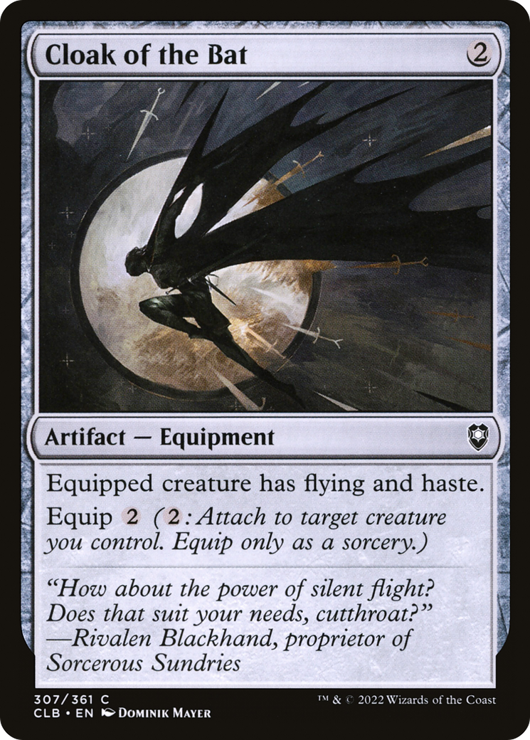 Image of Cloak of the Bat (CLB-307) - Commander Legends: Battle for Baldur's Gate
