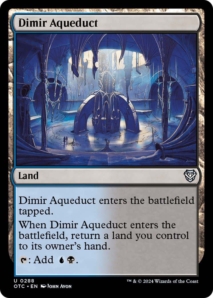 Image of Dimir Aqueduct (OTC-288) - Outlaws of Thunder Junction Commander