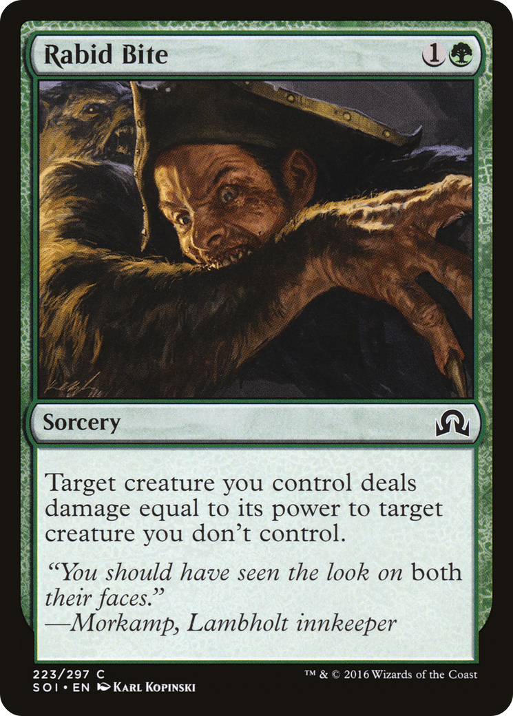 Image of Rabid Bite (SOI-223) - Shadows over Innistrad